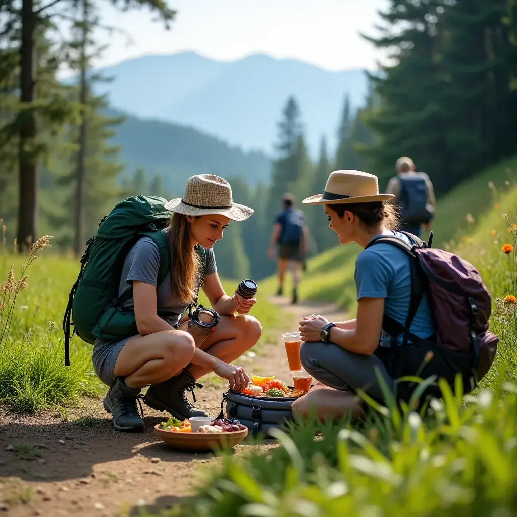 Konyhai asztal, ahol a tea elkészítése történik